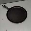 Lodge L9OG3 Cast Iron Round Griddle, Pre-Seasoned, 10.5-inch - Made in USA, Compatible with Stovetop, Oven, Grill & Campfire