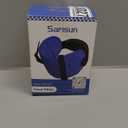 Travel Pillows for Airplanes, Airplane Pillow for Long Flight, Airplane Head Strap with Eye Mask for Sleep, Travel Neck Pillow for Car Road Trip, 360 Support Headrest, Stop Bobblehead, Black