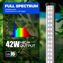Barrina Vertical Grow Light T10, 42W 5000K, Full Spectrum LED Plant Light for Indoor,Standing Wide Coverage, 4FT Height with On/Off Switch and Tripod Floor Stand