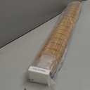 AGESISI Bamboo Roman Shades with Valance Cover, Cordless Blinds for Indoor Windows, Light Filtering Woven Wood Shades for Home & Patio, Privacy Protection, 34" W x 64" H, Carbonized