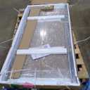 Pivot Shower Door, 36" W x 72" H, 1/4" Tempered Glass Shower Door, Pivot Swing Shower Glass Door, Easy to Clean, Brushed Nickel Finish