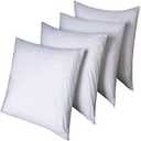 Niagara 4 Pack Pillow Protectors King 20x36 Inches Lab Certified Ultra Fresh Treated 100% Cotton Non Crinkle Quiet Breathable Zipper Covers Cases White