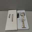 MioHHR Slim Metal Band Compatible with Apple Watch Band 42mm(Series 11 10) 41mm(Series 9 8 7) 40mm(Series 6 5 4 SE3/2/1) 38mm(Series 3 2 1),Stainless Steel iWatch Bands for Women,Silver/Gold