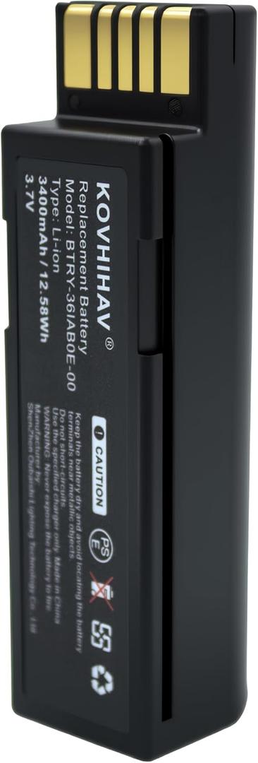 Upgrade 82-166537-01 BTRY-36IAB0E-00 Battery Compatible with DS3678 DS3600 LI3678 LI3600 LS3678 LS3600 3.7V Li-ion 3400mAh Large-Capacity