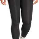 adidas Women's Essentials 3-Stripes Cotton Leggings (Large, Black/White)