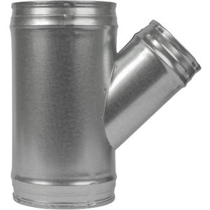 8'' Inch Duct Splitter to 45 Degree 4" Inch Branch for Exhaust Fan, Dryer Vent Hose - 3 Way Duct Hose Connector, Wye Shape, Ducting Adapter, 8x8x4 Splitter