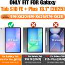 SEYMAC stock Case for Samsung Galaxy Tab S10 FE+ Plus 5G Tablet Case 13.1'' Protective with Screen Protector, Pen Holder, 360 Rotate Stand, Hand Strap, Shoulder Strap, SkyBlue1