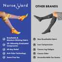 Nurse Yard Compression Socks for Nurses - Women & Men - 20-30mmHg Graduated Compression, Zero-Toe Compression, For Medical Staff, Nursing, Athletic Support Such As Running, Cycling, Hiking - 1 Pair, Size: XX-Large