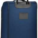 U.S. Traveler Aviron Bay Expandable Softside Luggage With Spinner Wheels, Navy, Carry-on 23-Inch, 1-Piece Carry-on 23-Inch