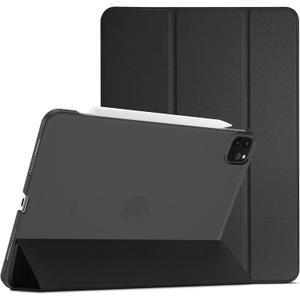 ProCase for iPad Pro 11 Inch Case 2022/2021/2020/2018(4th/3rd/2nd/1st Generation), iPad Pro 11" Slim Stand Hard Back Cover Shell Smart Folio Compatible with Pencil/Support Auto Wake/Sleep -Black