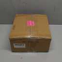 MONITO 16Oz Coffee Mugs Set of 4, Rustic Ceramic Coffee Cups Set with Large Handle, Vintage Striped Stoneware Coffee Mugs for Latte, Cocoa, Tea, Milk, Microwave & Dishwasher Safe, Bonbon Beige