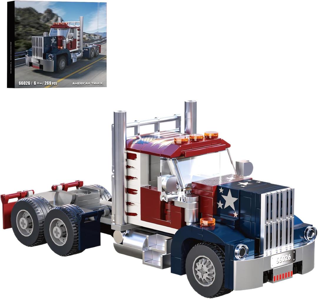 Semi Truck Building SetsCity Tow Truck Toy Building Block Set for Adults and Boys268PCS
