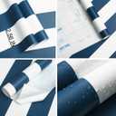 3 x Guvana 118"x17.7" Blue and White Striped Contact Paper Navy Blue Peel and Stick Wallpaper Modern Removable Wallpaper Self-Adhesive Wall Paper for Accent Wall Countertop Shelf Drawer Decor