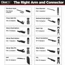 Clear IQ Premium Silicone Windshield Wipers 26 in. Driver and 16 in. Passenger Set - Beam Style Automotive Replacement Windshield Wiper Blades for Car - All Weather 26 and 16 Inch Wiper Blade Set