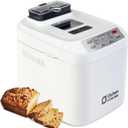 Bread Machine, Kitchen in the box 2LB 12-IN-1 Bread Maker, Gluten-Free Setting, Auto Fruit Nut Dispenser & Nonstick Pan, 2 Loaf Sizes,13H Reserve & 1H Keep Warm (White)