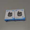 2 x Studio-Quality Wireless Ear Buds with Deep Bass & Enhanced Audio Clarity, Bluetooth 5.4, 10-Year Lifespan Earbuds, ENC Noise Cancelling Calls, Secure Fit Memory Foam Tips, IPX6 Waterproof (Black)