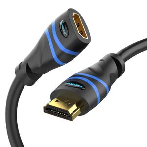 BlueRigger HDMI Extension Cable (6FT, 4K 60Hz HDMI Extender, Male to Female Adapter, High Speed 18Gbps) - Compatible with Xbox, Roku, PS5/PS4, Nintendo Switch, TV Stick, Laptop, Chromecast, Wii U