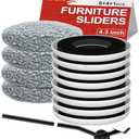 New Upgrade Furniture Sliders, Multi-Surface 3-in-1 Furniture Movers Sliders, Round Moving Pads with 8PCS 4.3" Carpet Sliders+4PCS Hard Floor Socks+1 Lifter, Protect Floor and Easily Move Furniture