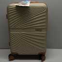 Luggage Sets 3 Piece, Suitcases with Wheels, ABS Hard Case Luggage with TSA Lock Spinner Wheels, Carry On Luggage Set (20inch), Champagne