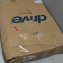 Drive Medical 10210-1 2-Button Folding Walker with Wheels, Rolling Walker, Front Wheel Walker, Lightweight Walkers for Seniors and Adults Weighing Up To 350 Pounds, Adjustable Height, Silver