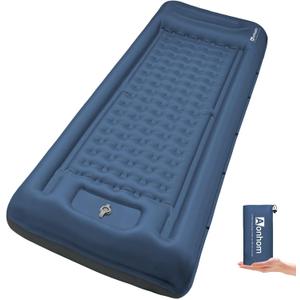 Camping Sleeping Pad, 5" Ultralight Inflatable Sleeping Mat with Pillow, Built-in Foot Pump Inflatable Sleeping Pads Compact for Camping Backpacking Hiking Traveling Tent