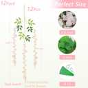 12Pcs Artificial Wisteria Hanging Flowers, 3.6Ft/Pcs Pink Fake Wisteria Garland for Wedding Party Home Garden Indoor Outdoor Decoration