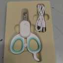 PAKEWAY Pet Nail Clipper with LED & -U-V Light, Cat Claw Trimmer with Ultra Bright LED Light for Nail Bloodline to Avoid Over Cutting, Sharp Angled Blade Grooming Tool for Dog Cat Rabbit Small Animals (Green)