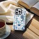 ChiCsFleur for iPhone 16 Case, TPU Phone case with Camera Protection for Women Girls Teens - Blue Whale Shark Stingray Coral Starfish Crab Beautiful Mess Ocean Collage Sorority Aesthetic Unique