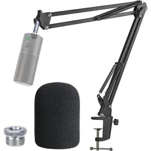 Razer Seiren X Boom Arm with Pop Filter - Mic Stand with Foam Cover Windscreen for Razer Seiren X Streaming Microphone by YOUSHARES