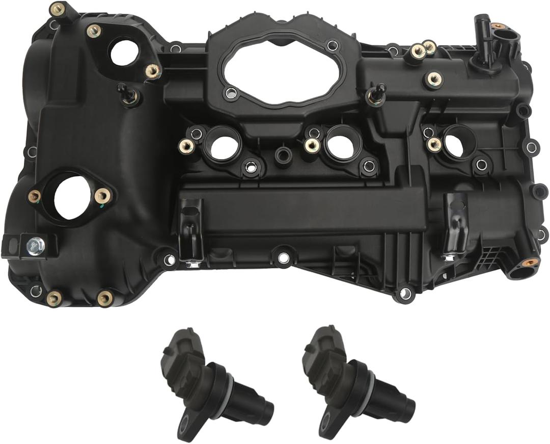 Left Engine Valve Cover Assembly Compatible with Hyundai Azera 2015-2017, Santa Fe 2013-2018, Kia Sorento 2014-2018, Sedona 2015-2018 3.3L Replace 22410-3CGC3