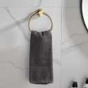 BGL Towel Ring Brushed Gold Stainless Steel 304 Towel Ring Wall Mount Bathroom Towel Holder Round Towel Hanger
