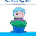 Anime Figure Merch Unsinkable Ship Model Pirate Boat in a Bottle BoxNon Sinking Acrylic Cruise Ship Fluid Drift Bottle Desk for Decor Ornament Fans Gifts (B)