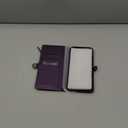 Defencase Compatible with iPhone 14 Pro Max Case Wallet with RFID Blocking Card Holder for Women Men, PU Leather Magnetic Snap Flip Zipper Strap Wallet Phone Case Fit for iPhone 14 Pro Max 6.7, Purple