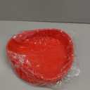 2 Pcs Silicone Cake Pan Round Baking Cake Molds Non-stick Quick Release Suitable for Cheesecake Puddings Party Favors(Red,10 Inches)