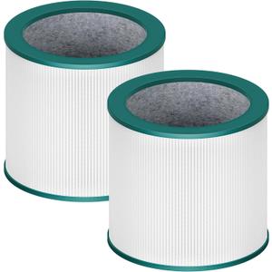 TP01 Filter Replacement for Dyson Tower Purifier Pure Cool Link TP01, TP02, TP03, AM11, BP01, Funmit 360 Combi Activated Carbon Filter, Compared to Part 968126-03, 2 Pack