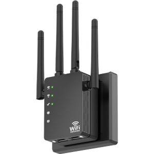 Dual Band 5GHz/2.4GHz WiFi Extender, WiFi Booster, WiFi Extender Signal Booster, Covers 12880 Sq.ft, Supports 105 Devices, Wireless Signal Booster for Home