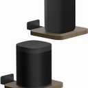 Universal Rear Speaker Shelves for Samsung, Roku, Sony, JBL, Vizio, LG - Adjustable Floating Wall Mount for Most Satellite Audio Mounting, Pair
