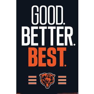 NFL Chicago Bears - Good Better Best Wall Poster, 34L" x 22.4W", Premium Unframed Version
