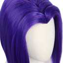 Codeven Short Hair Wigs Halloween Costume Cosplay Wig for Women (purple)