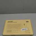 TECKNET Wireless Keyboard and Mouse Combo, Mini Cordless Computer Keyboard and Mouse Set 2.4GHz, Silent Adjustable 1600 DPI, Quiet Click, Lag-Free for Computer, Laptop, PC, Windows, Mac, Chrome OS (Black)