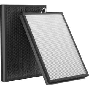 Leemone EverestAir Replacement Filter for LEVOIT EverestAir/EverestAir-P Air Purifier, True HEPA, High Efficiency Granules Activated Carbon, EverestAir-RF, 2 Pack