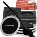 Furniture Lifter Tool + 8pcs 4 3/4" Furniture Sliders for Hardwood Floors and Carpet, Move Heavy Furniture Easily, Reusable Moving Pads, Floor Protectors for Carpet (4.72 Inch (4+4+1Pack))