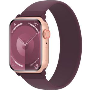 Silicone Solo Loop Bands Compatible with Watch Band 38mm 40mm 41mm 42mm 44mm 45mm 46mm 49mm, Sport Stretchy Strap Soft Replacement Wristband for iWatch Ultra 3 2 1 Series 11 10 9 8 SE 7 6 5 4