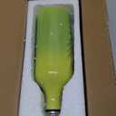 Sweejar Ceramic Olive Oil Dispenser Bottle, 20 Oz Relief Opaque Oil Cruet Protects Oil To Reduce Oxidation, Storage Oil, Vinegar, Soy Sauce, Coffee Syrup, Liquids, Set of 1 (Gradient Green)