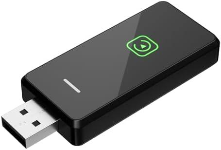 PWAYTEK Wireless CarPlay and Android Auto Adapter, 2-in-1 Mini USB Dongle, Convert Wired CarPlay to Wireless, Fast & Stable Connection for iPhone iOS 10+ and Android 11+