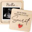 Grandparent Reveal Keepsake, Pregnancy Announcement for Grandparents, Baby Announcement Sign, Ultrasound Picture Frames Wooden Keepsake Box, First Time Grandparents Gift (Ultrasound Little Secret)