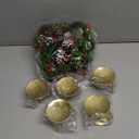 12 Pieces Christmas Wreath Candle Holder Include 6 Pcs Votive Candle Berry Ring with Pinecones and 6 Pcs Metal Candle Holders for Christmas Party Decoration