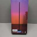 Smart Corner Floor Lamp, RGBICW LED Standing Lamp with App Control, 16 Million Colors with Music Sync, Dimmable Ambient Light for Bedroom, Living Room, Home Decor (Black)