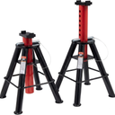 Sunex 1310 10-Ton Medium Height Pin Type Jack Stands, Pair, Black
