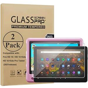 Ytuomzi Screen Protector For 10" Kids/Pro Tablet 2021 & 2023, Tempered Glass Screen Protector for 10-inch Tablet, Anti-Scratch High Definition Anti-Fingerprint, [2 Pack]